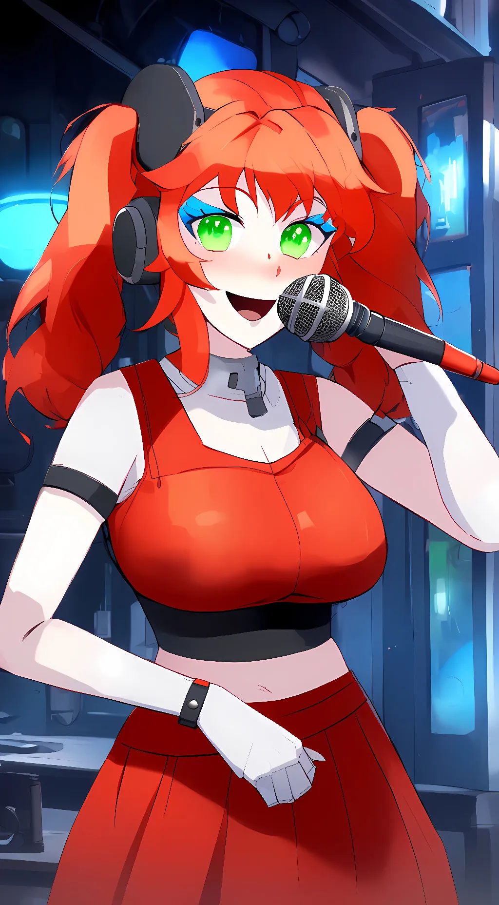 ai character: Circus Baby background