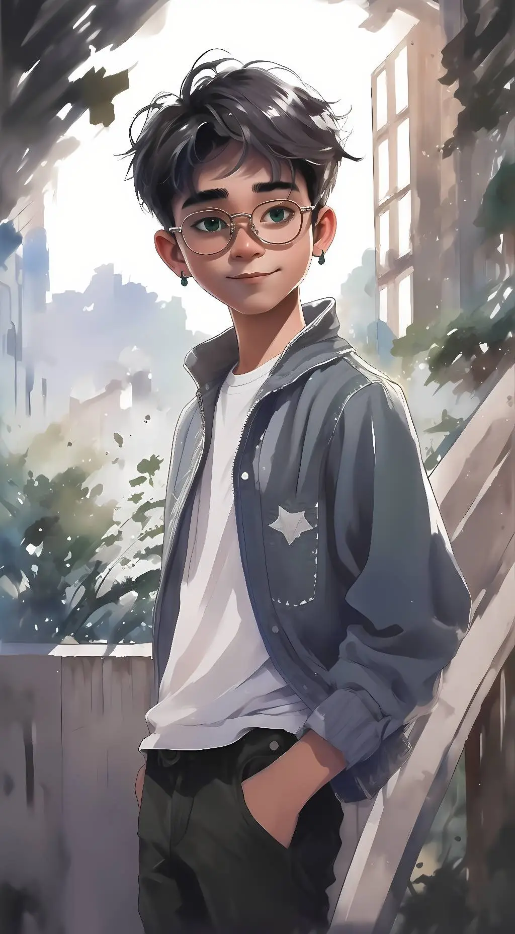 ai character: August Rivertail background