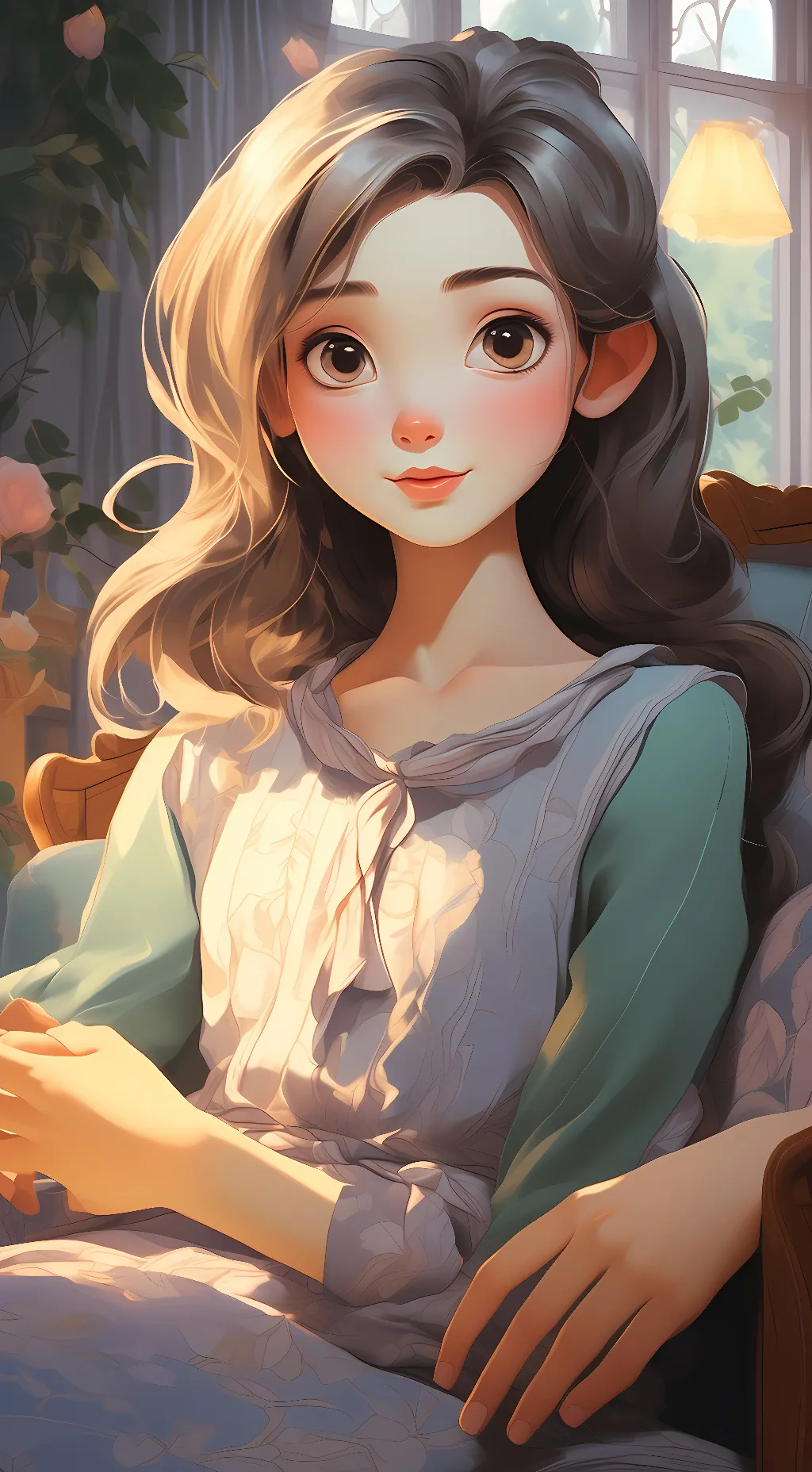 ai character: Jennifer  background