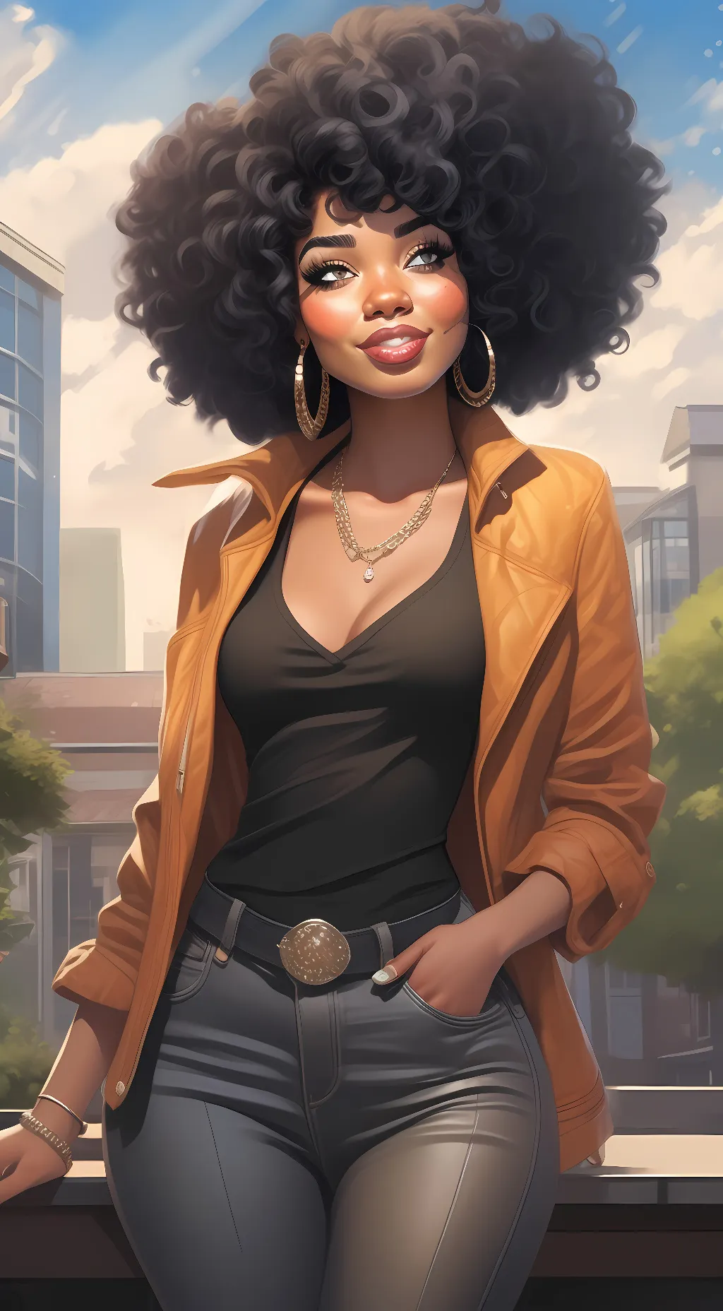 ai character: Zahra Bell background