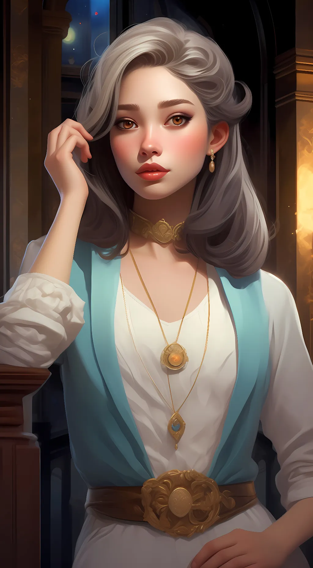 ai character: Aria Delaney background