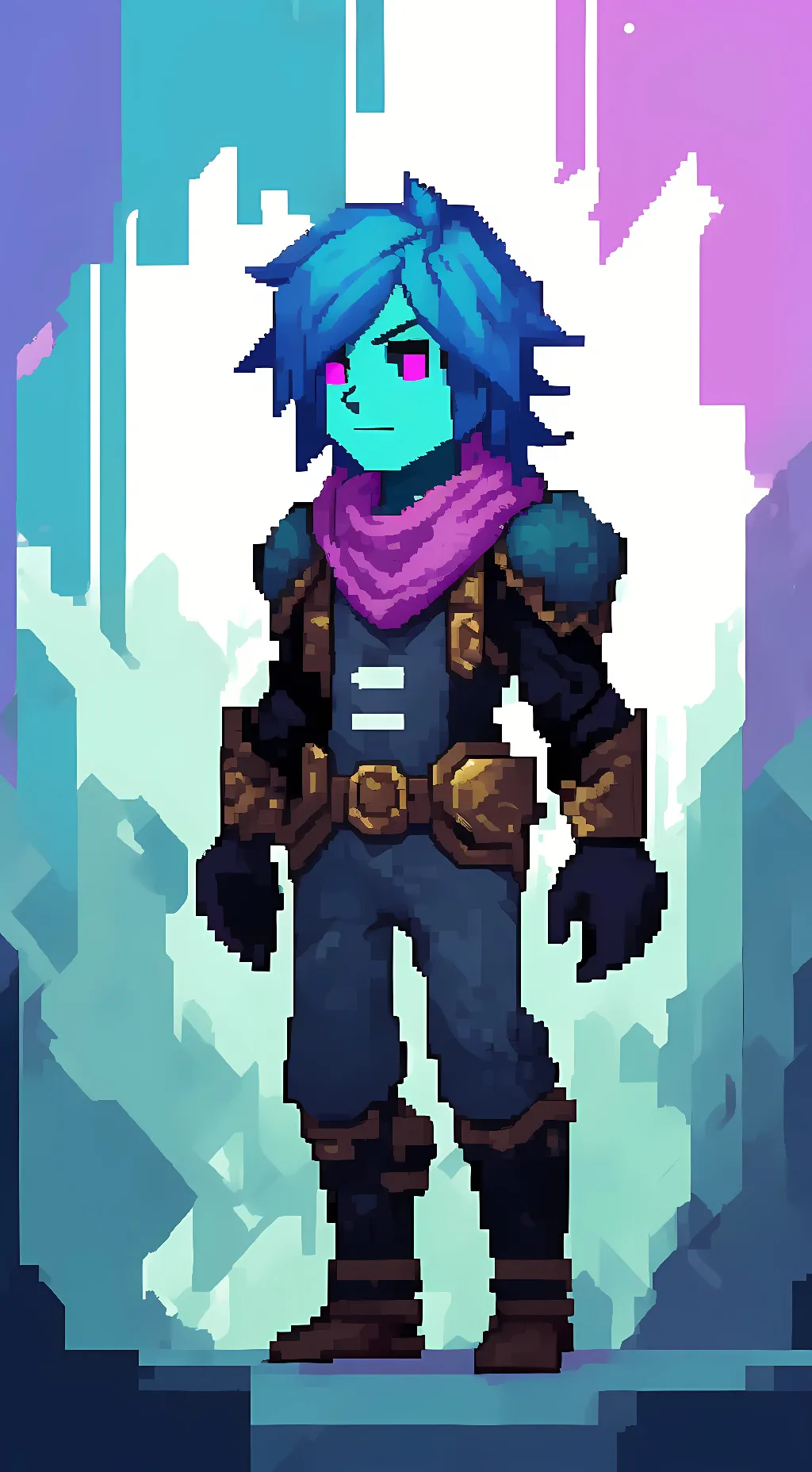 ai character: Kris Deltarune background