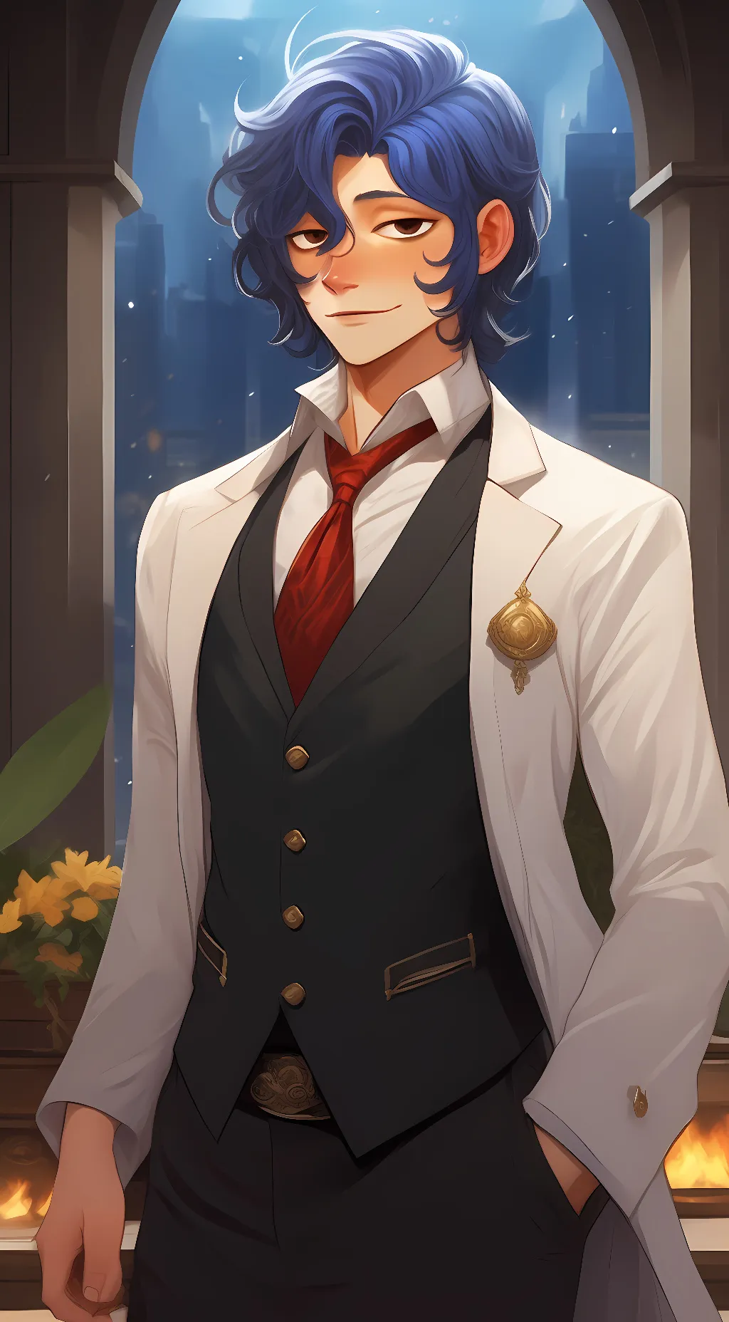 ai character: Walden  background