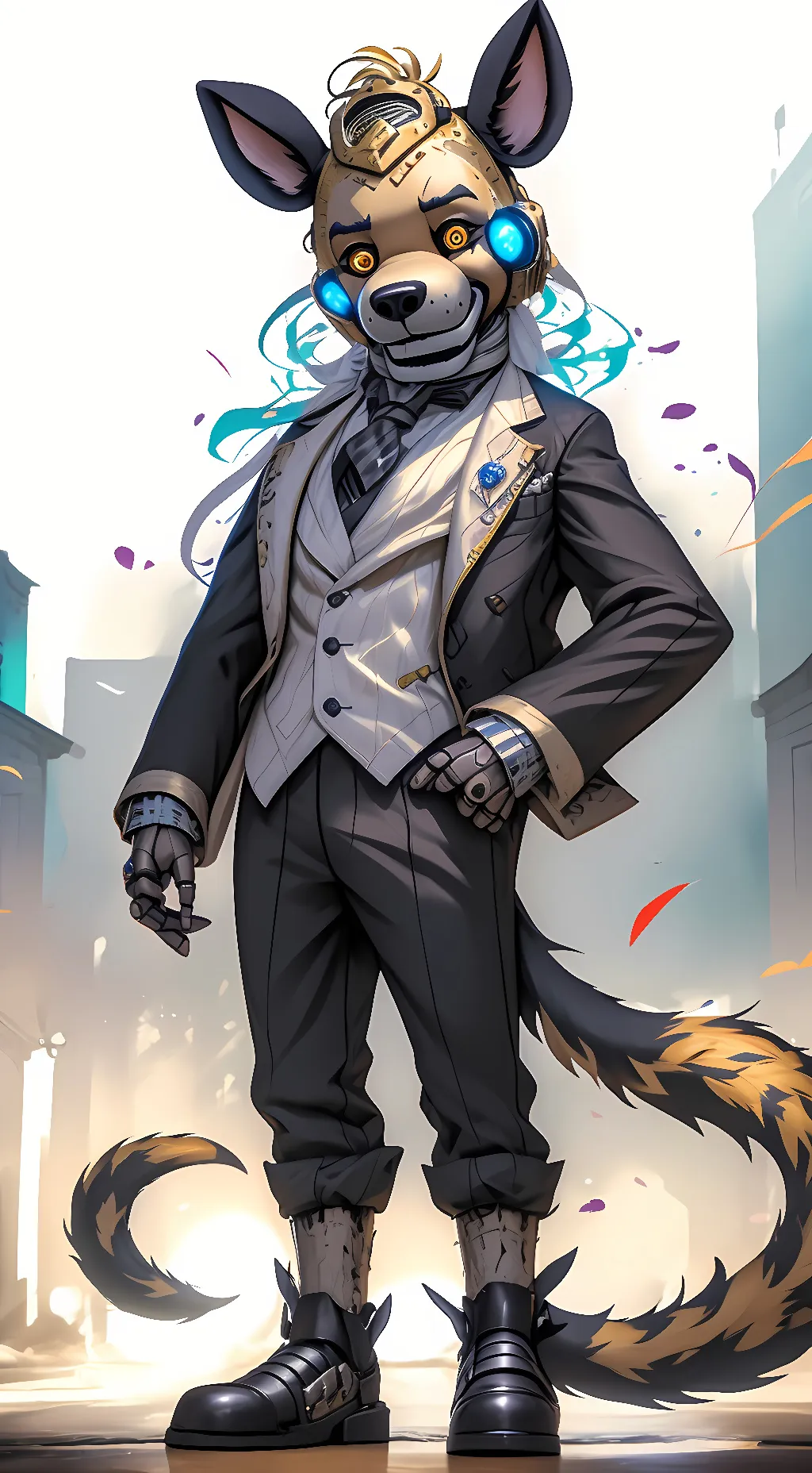 ai character: berry the bear  background