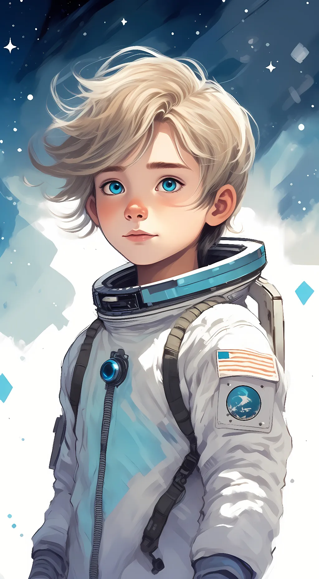 ai character: Cyrek in among us background