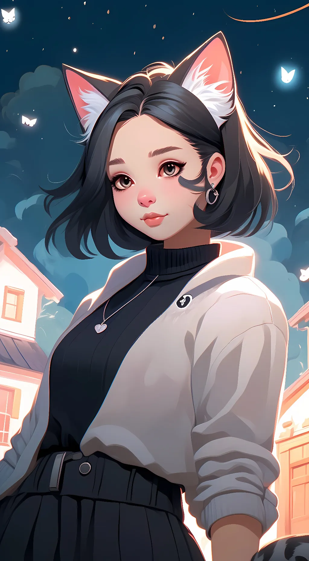 ai character: Luna background