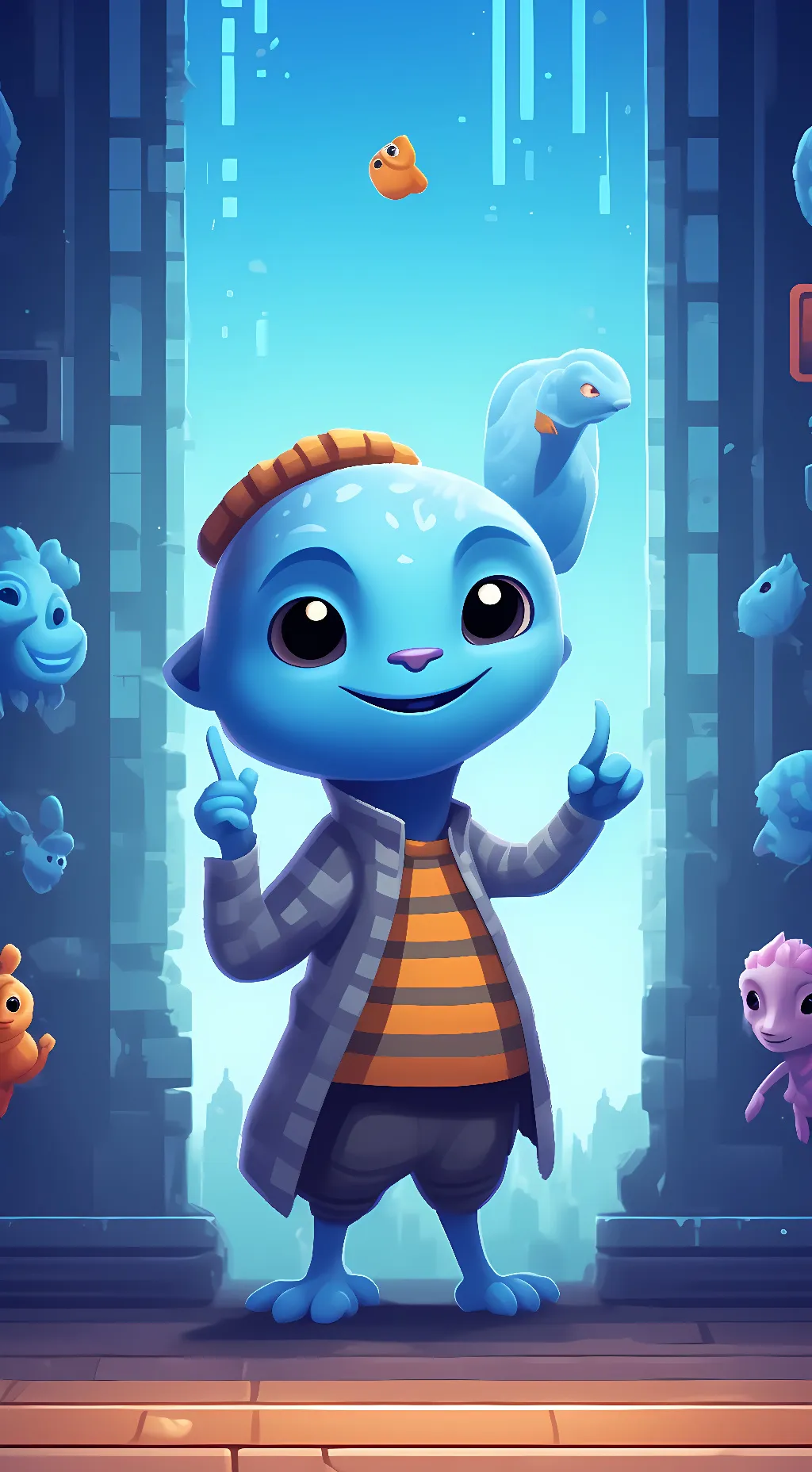 ai character: OHIO MAN background