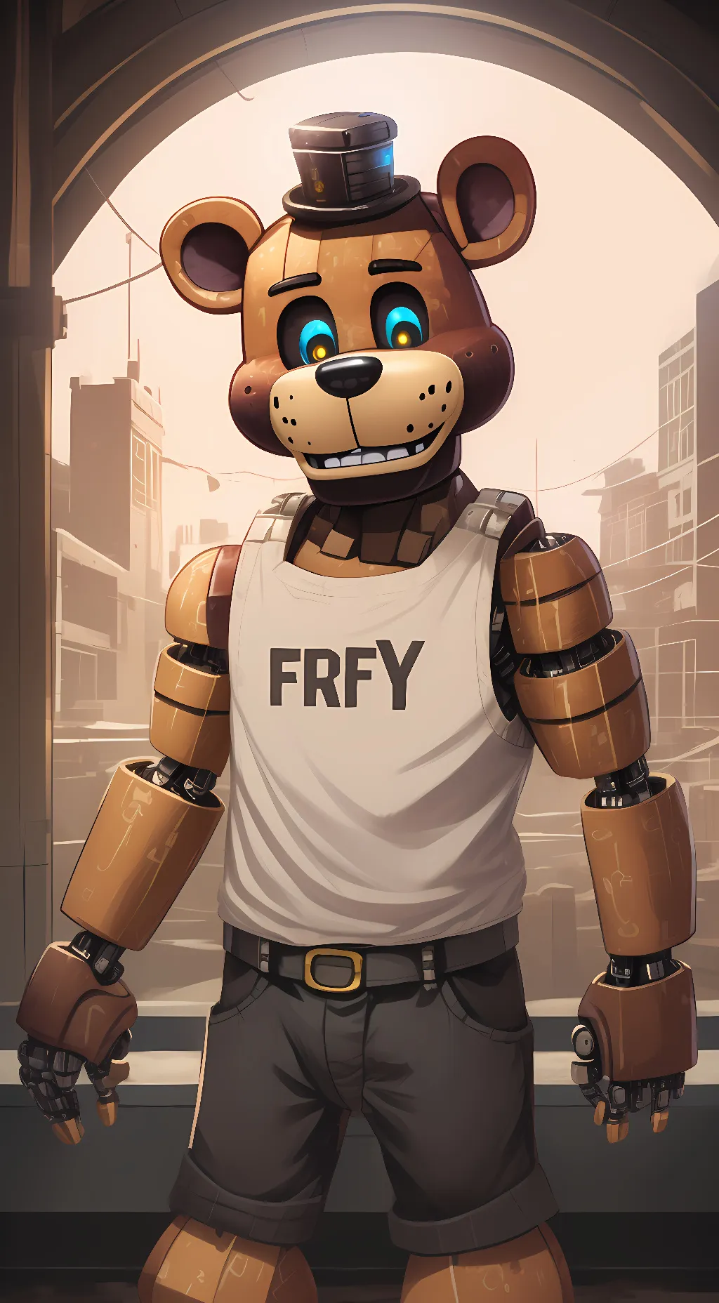 ai character: freddy fasbear background