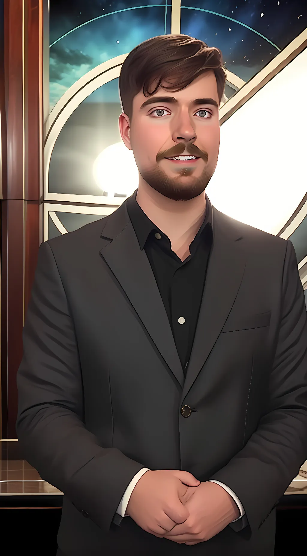 ai character: Mr Beast background