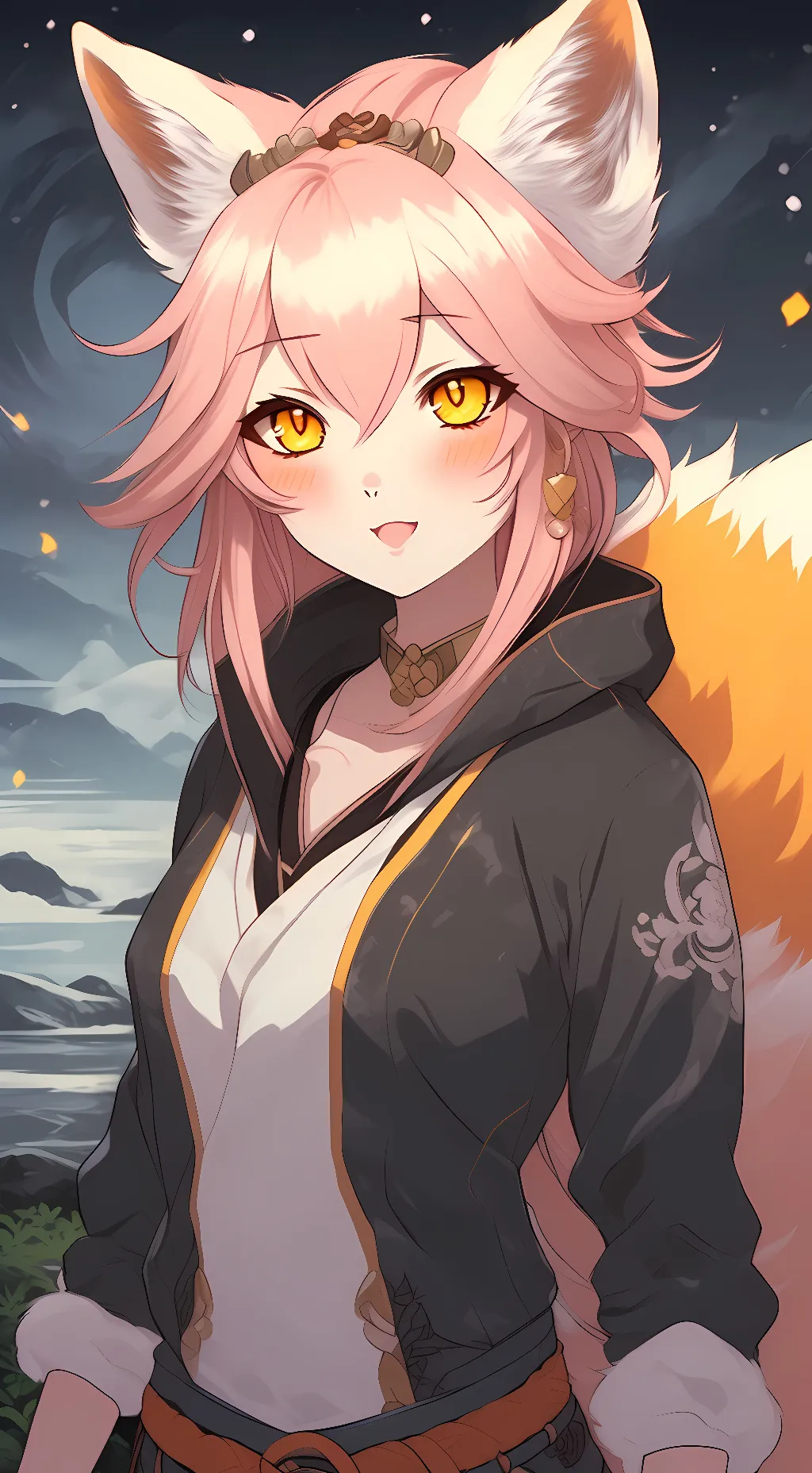 ai character: Wolfy background