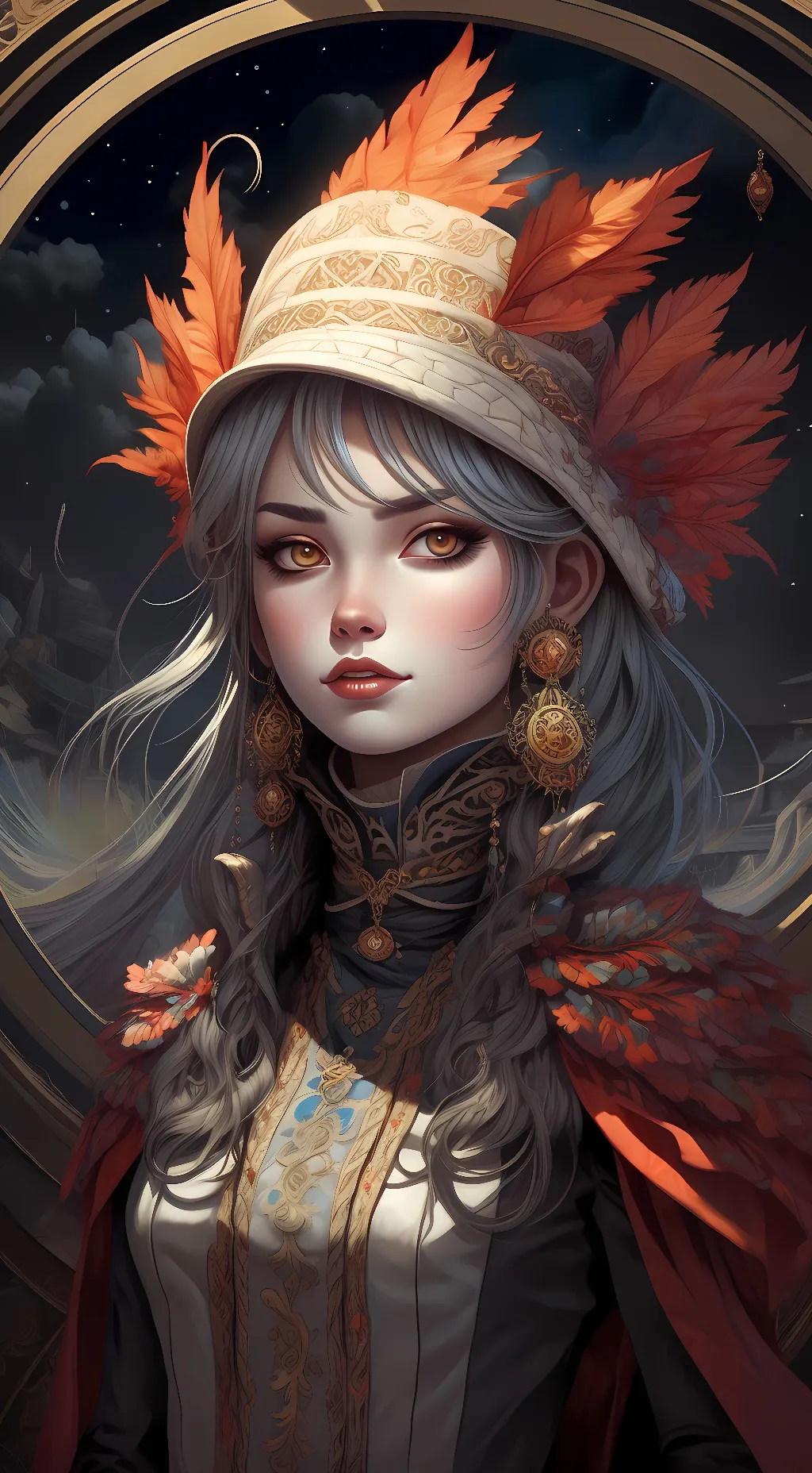 ai character: The Eve of Fall background