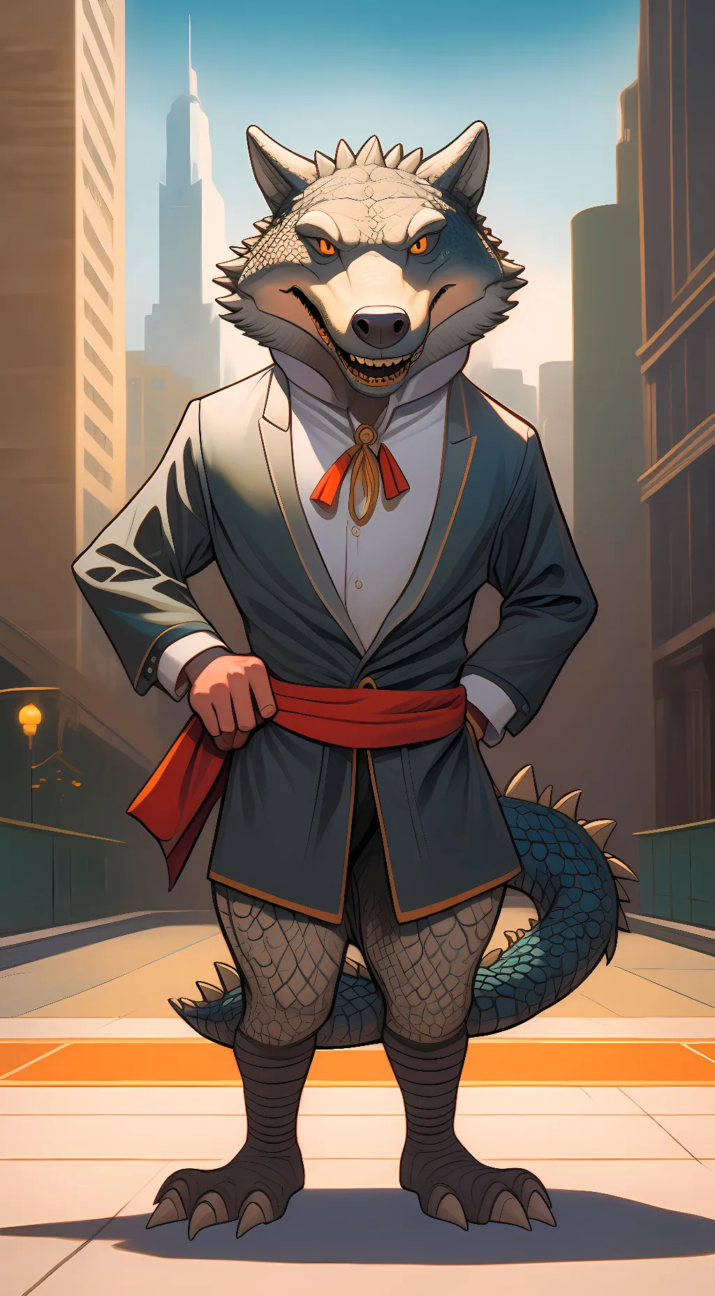 ai character: wolfe background