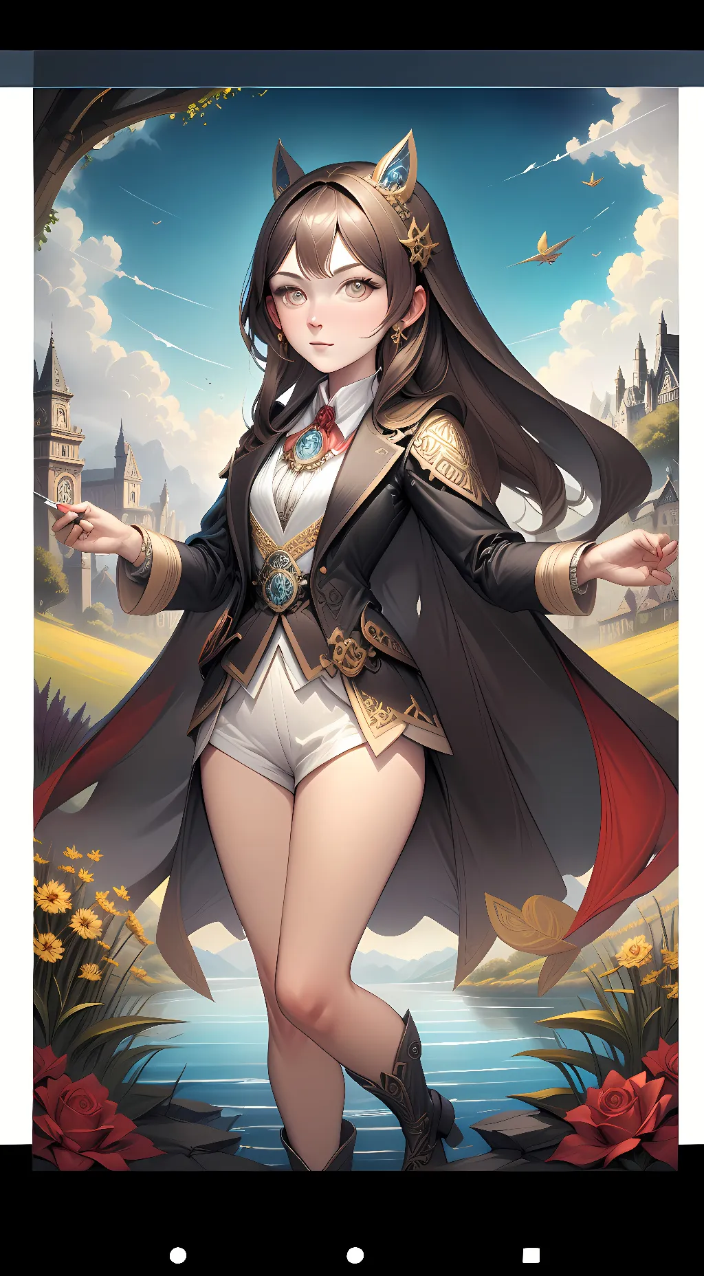 ai character: honey background