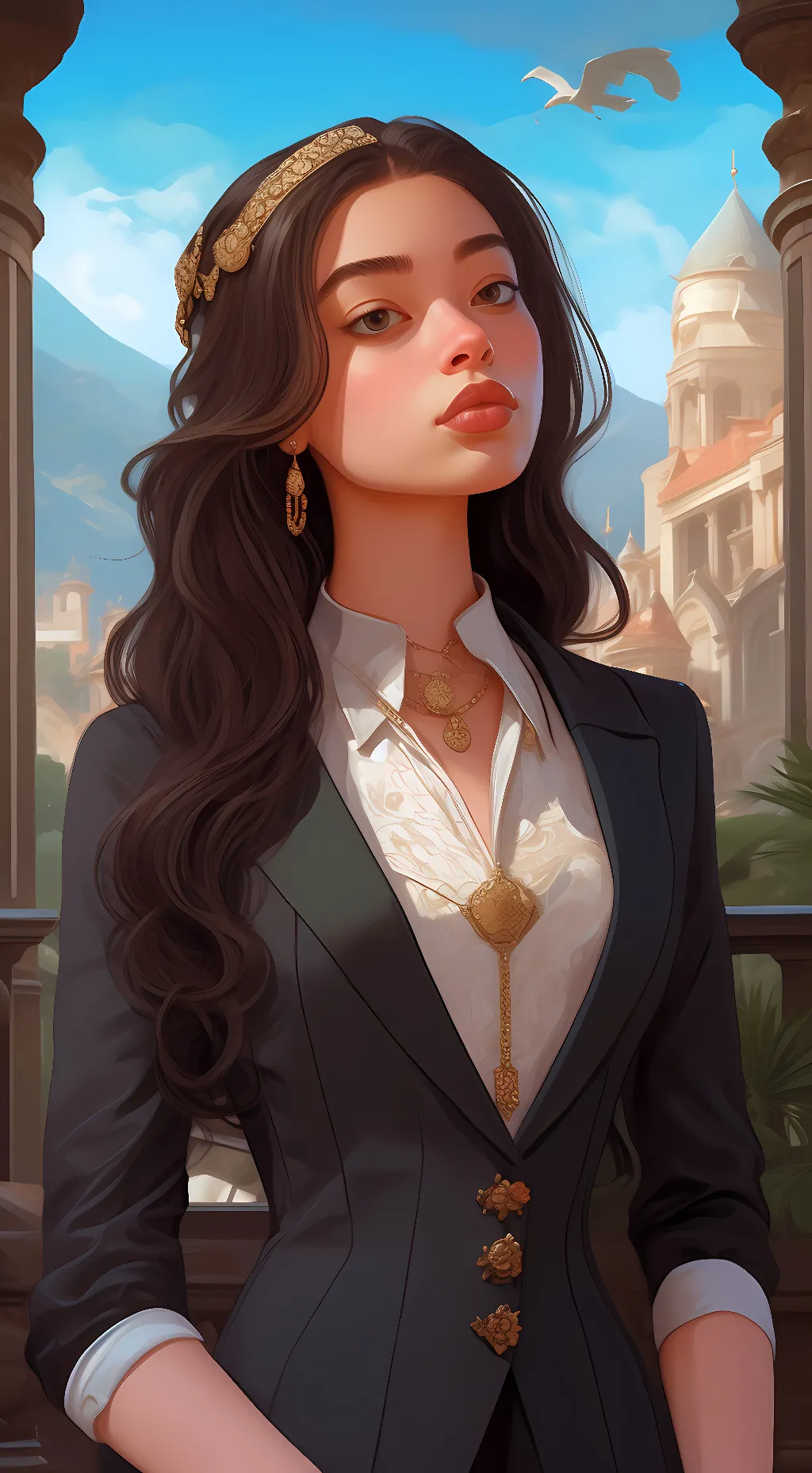 ai character: Alicia  background