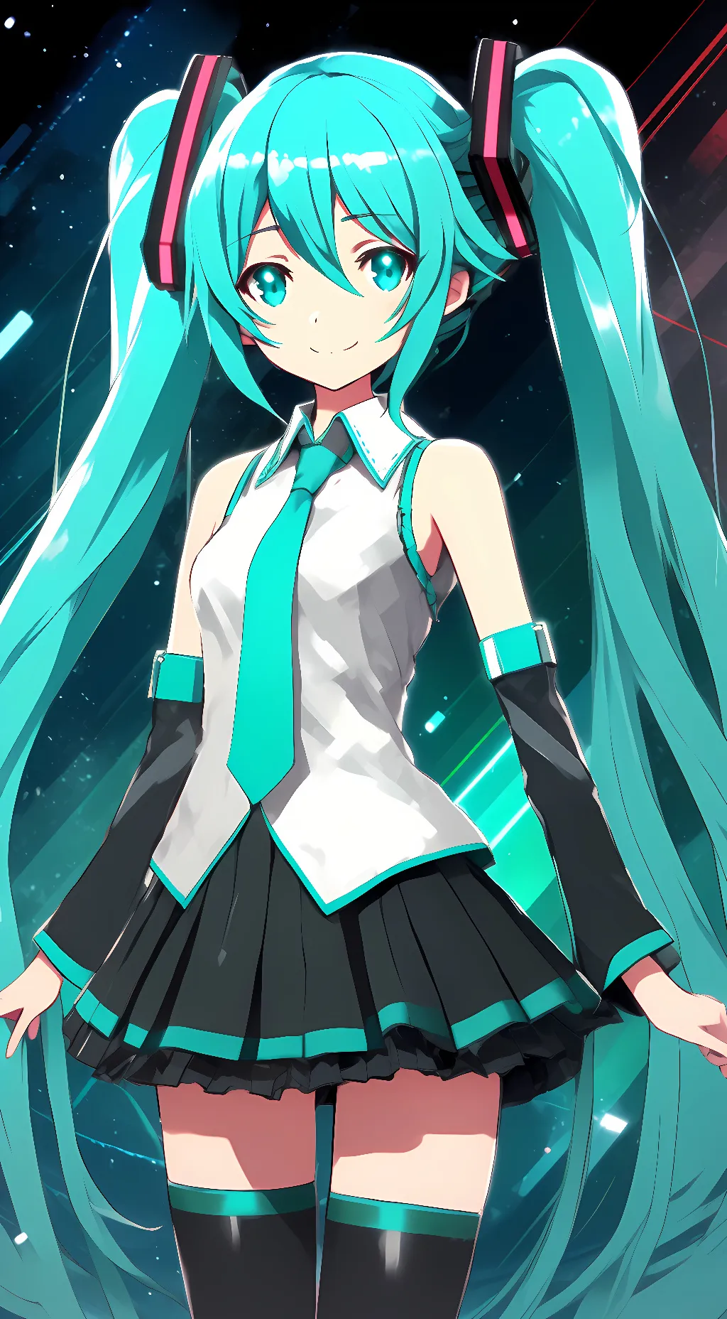 ai character: Hatsune Miku background