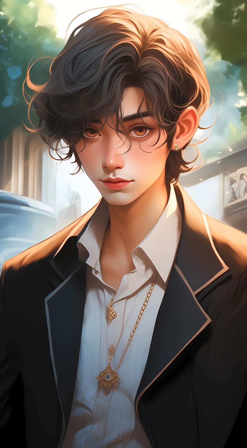 ai character: Lucas  background