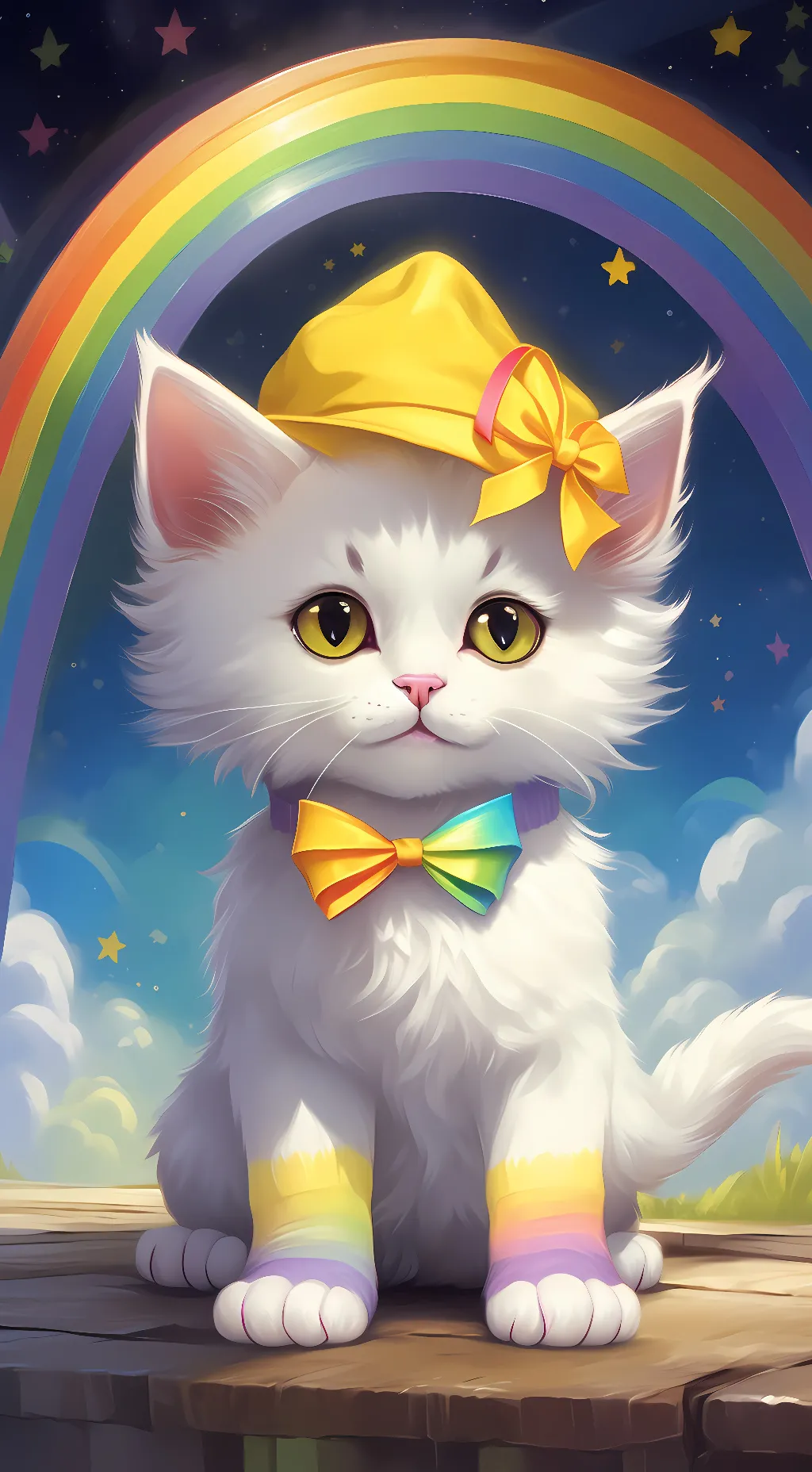 ai character: a lil kitten background