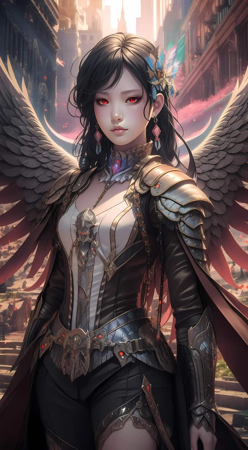 ai character: Seraphina Ravenwoo background