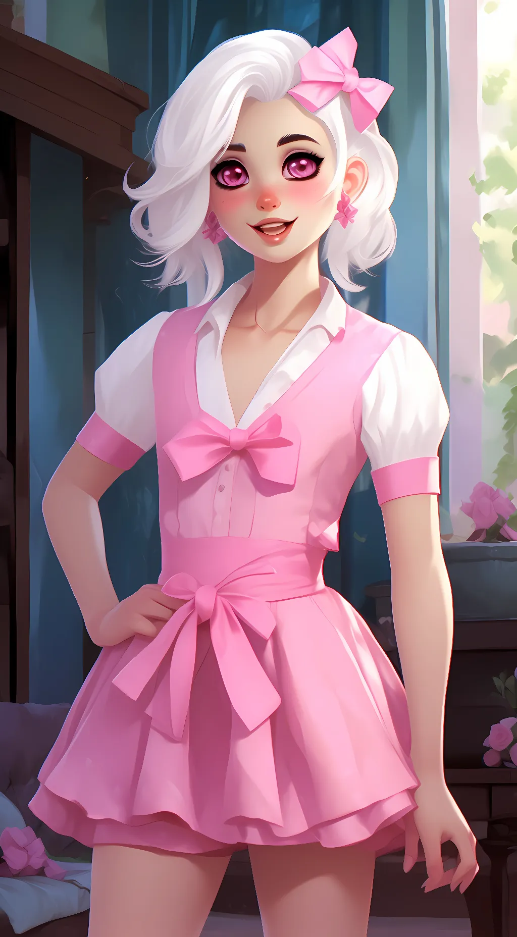 ai character: Glamrock Chicka  background