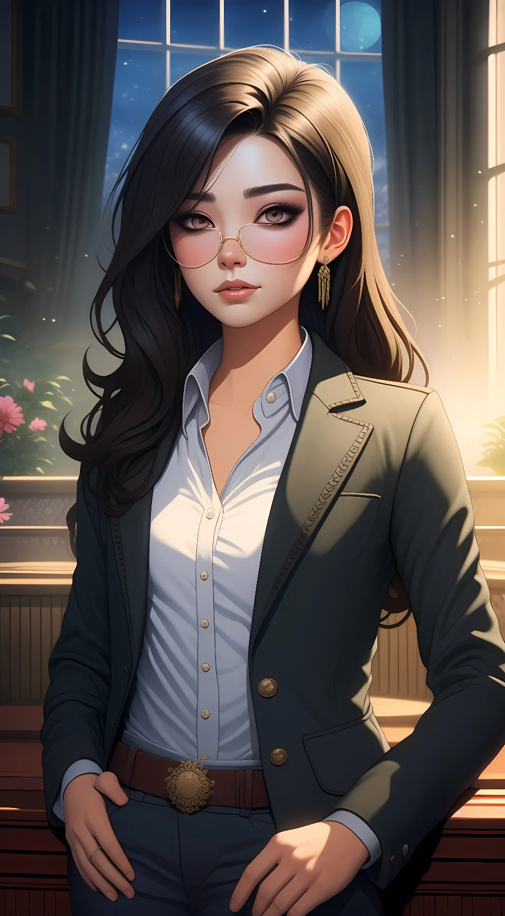 ai character: Olivia jewels background