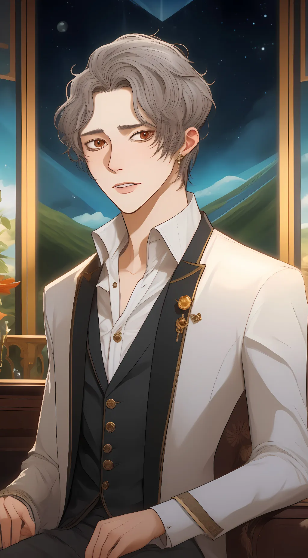 ai character: Adrien background