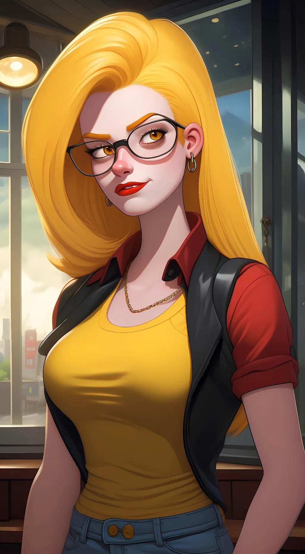 ai character: lisa simpson background