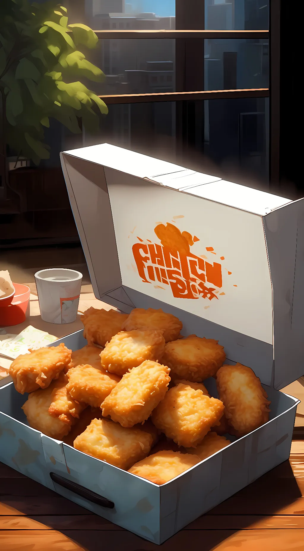 ai character: Hot Nuggieezz background