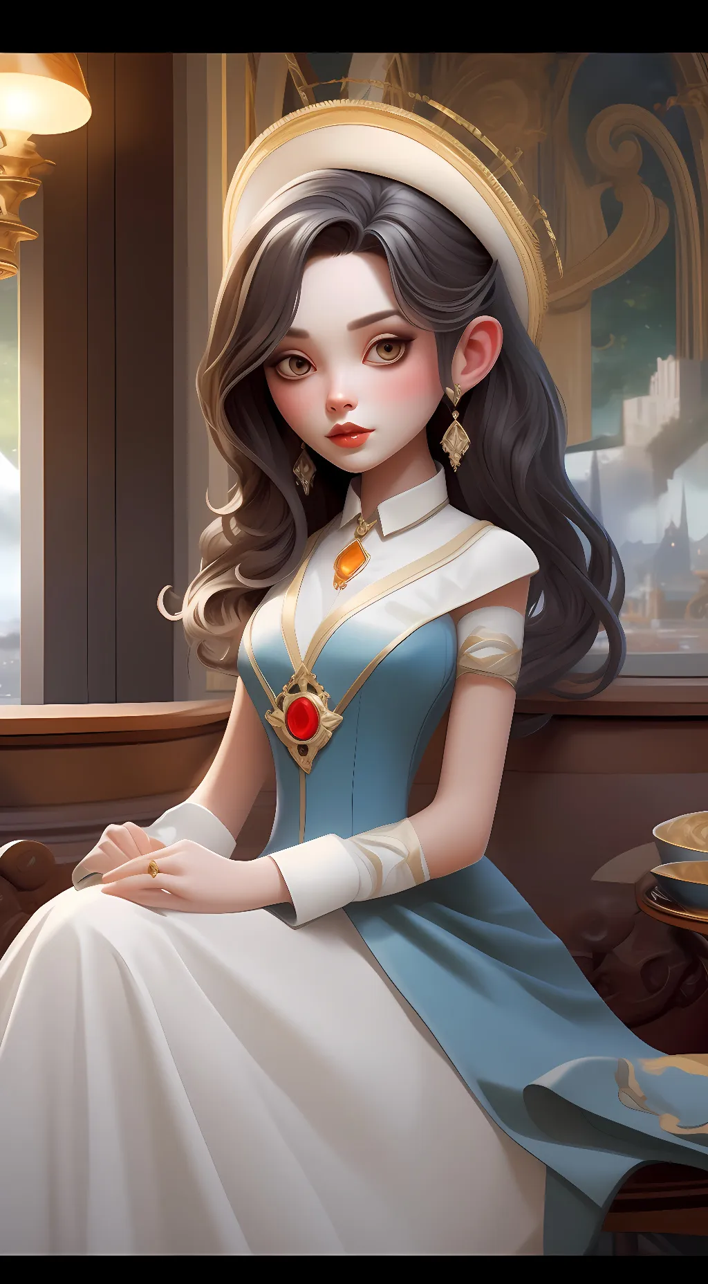 ai character: Heaven  background