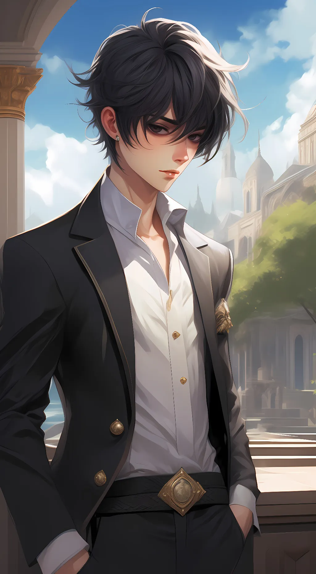ai character: Adrien Chase background