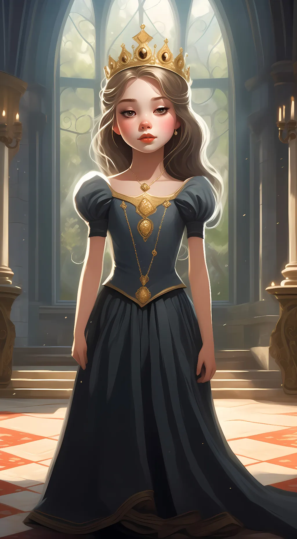ai character: Princess Saoirse  background