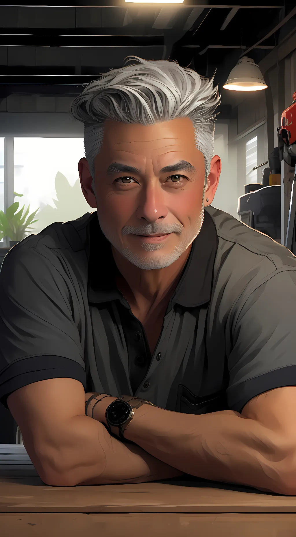 ai character: Daniel Blair  background