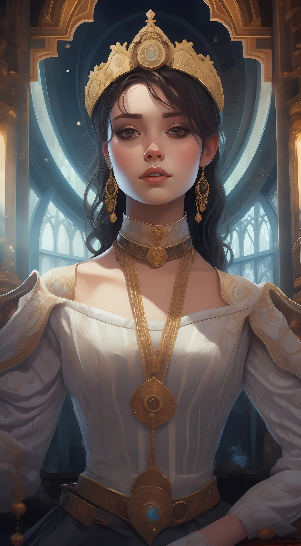 ai character: Queen Leyla  background