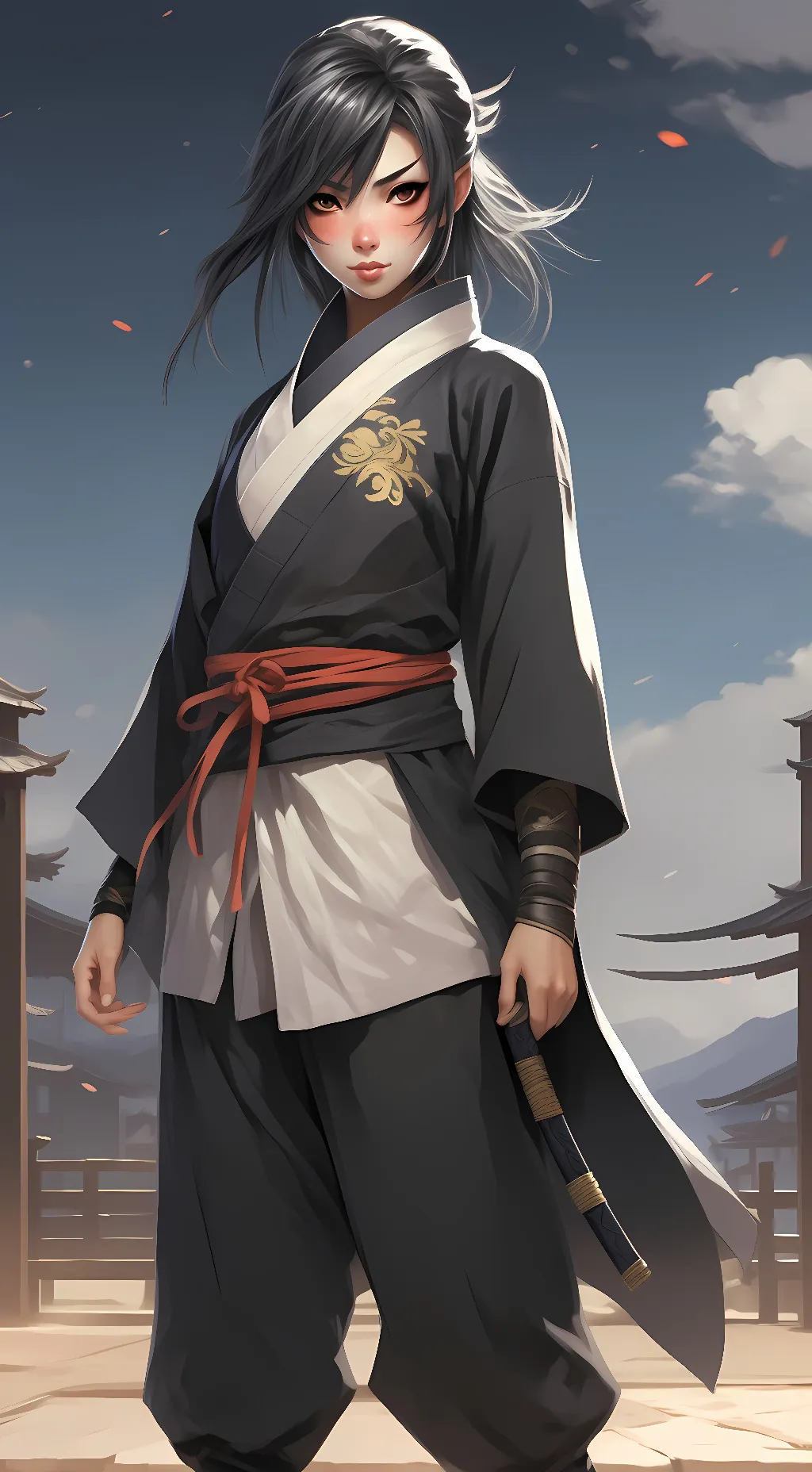 ai character: Sakura background