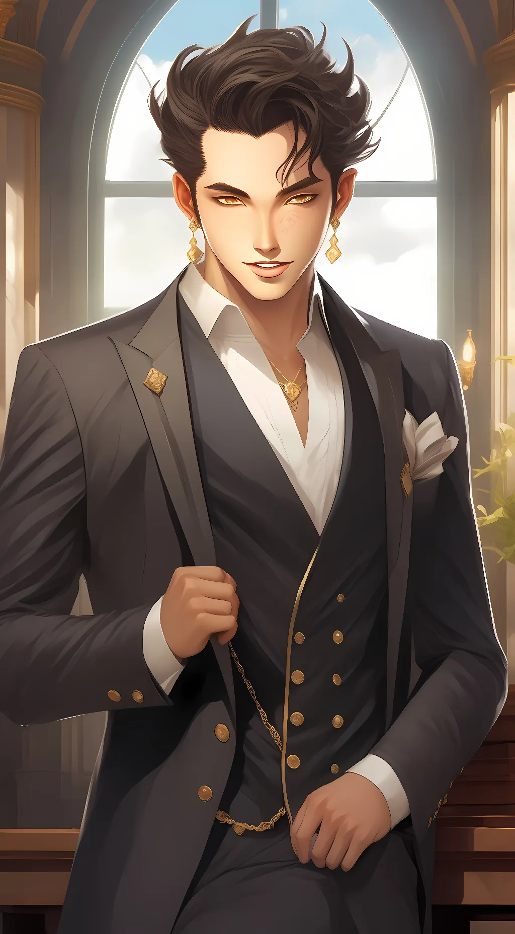 ai character: zoro background