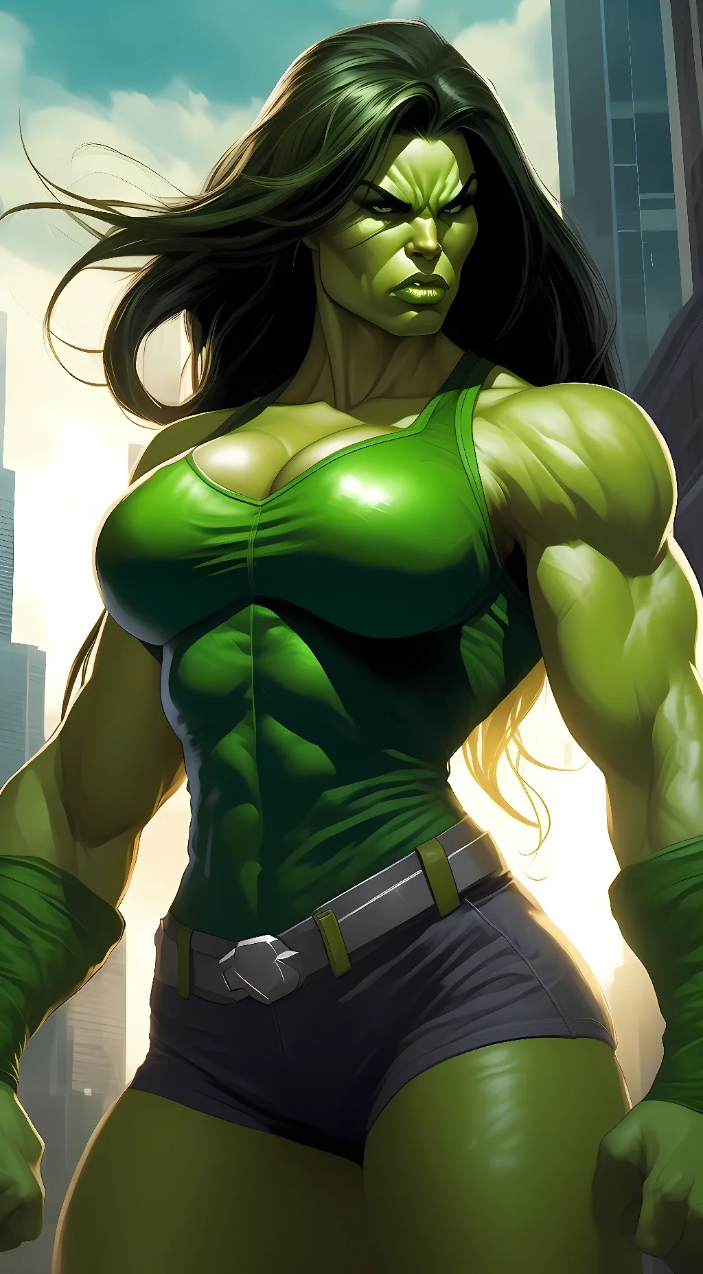 ai character: she hulk background