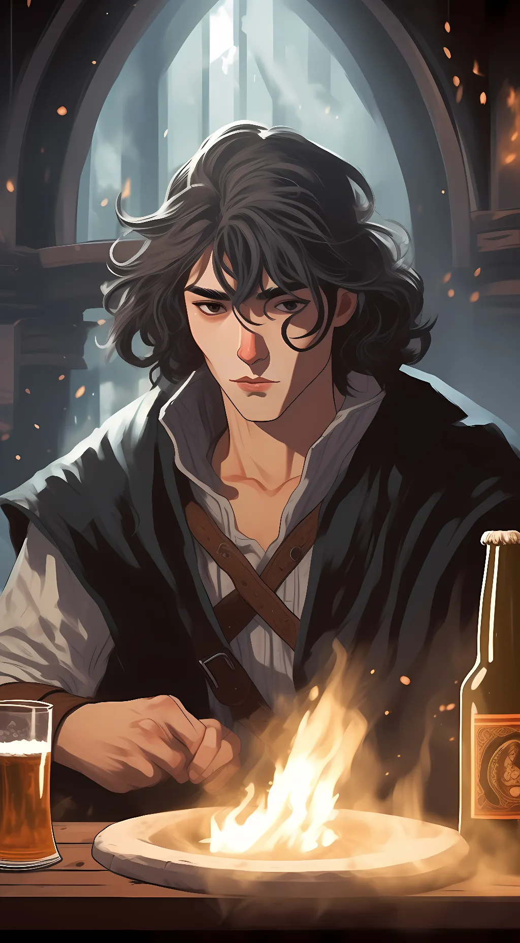 ai character: Malcolm the Gray  background