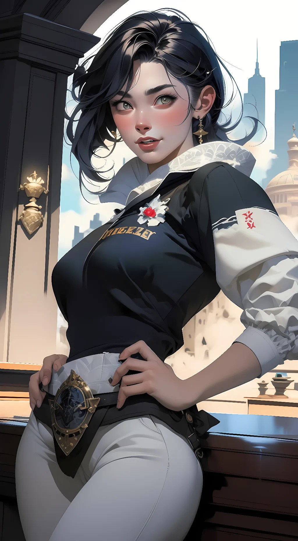 ai character: Azoma background