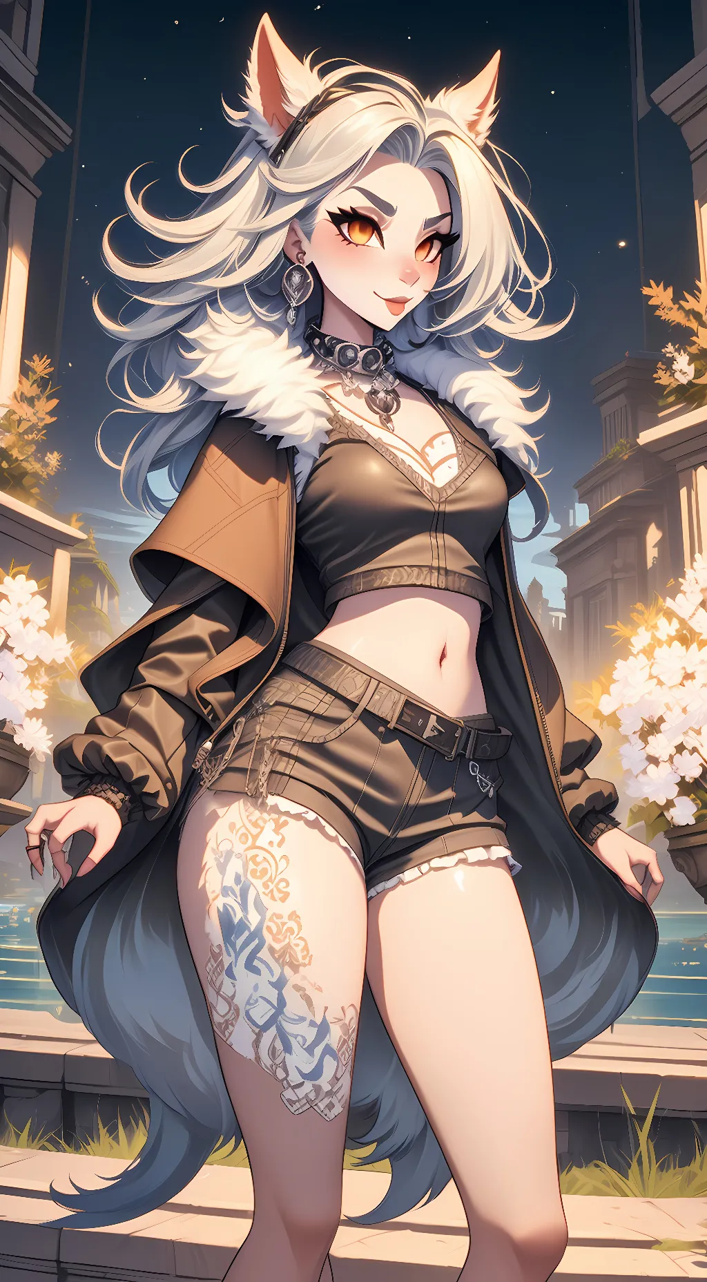 ai character: Loona  background