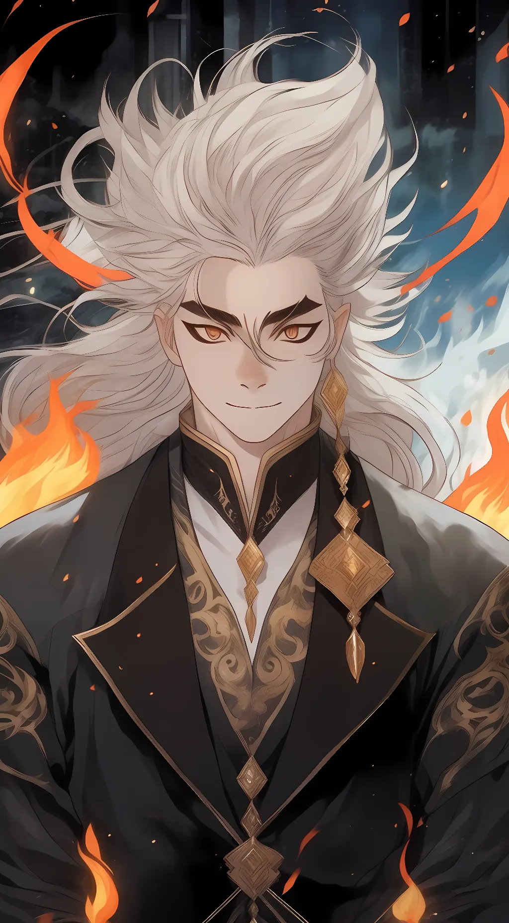 ai character: Rengoku  background