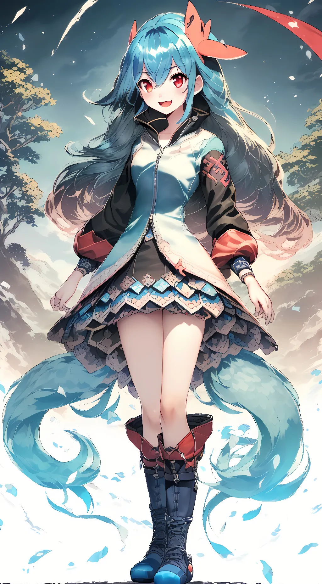 ai character: Aria Blake background