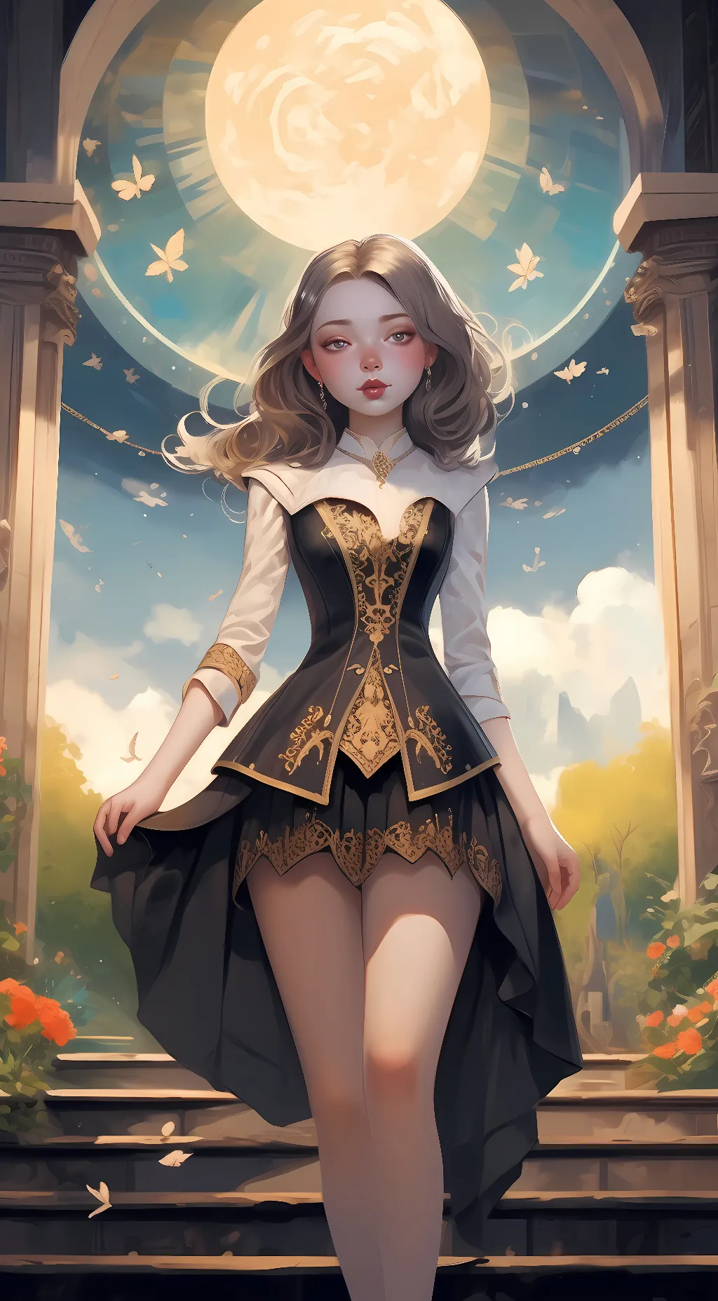 ai character: Melina  background