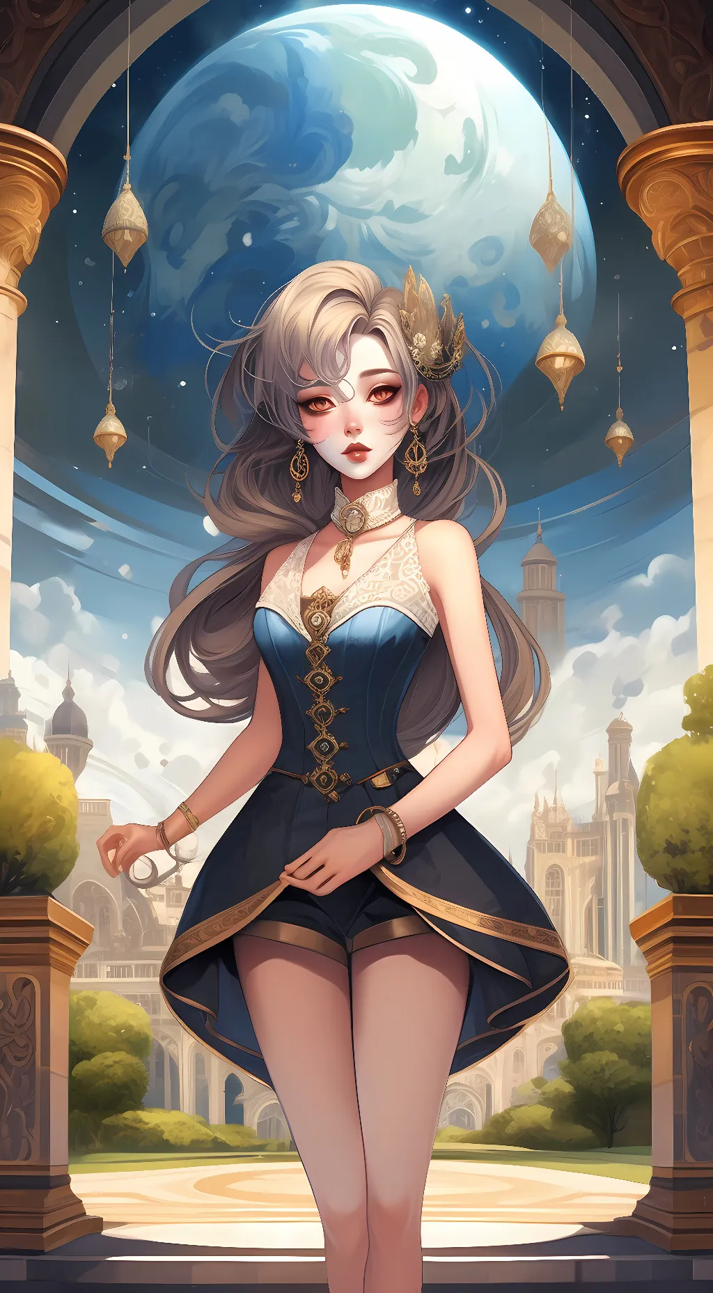 ai character: Sky background