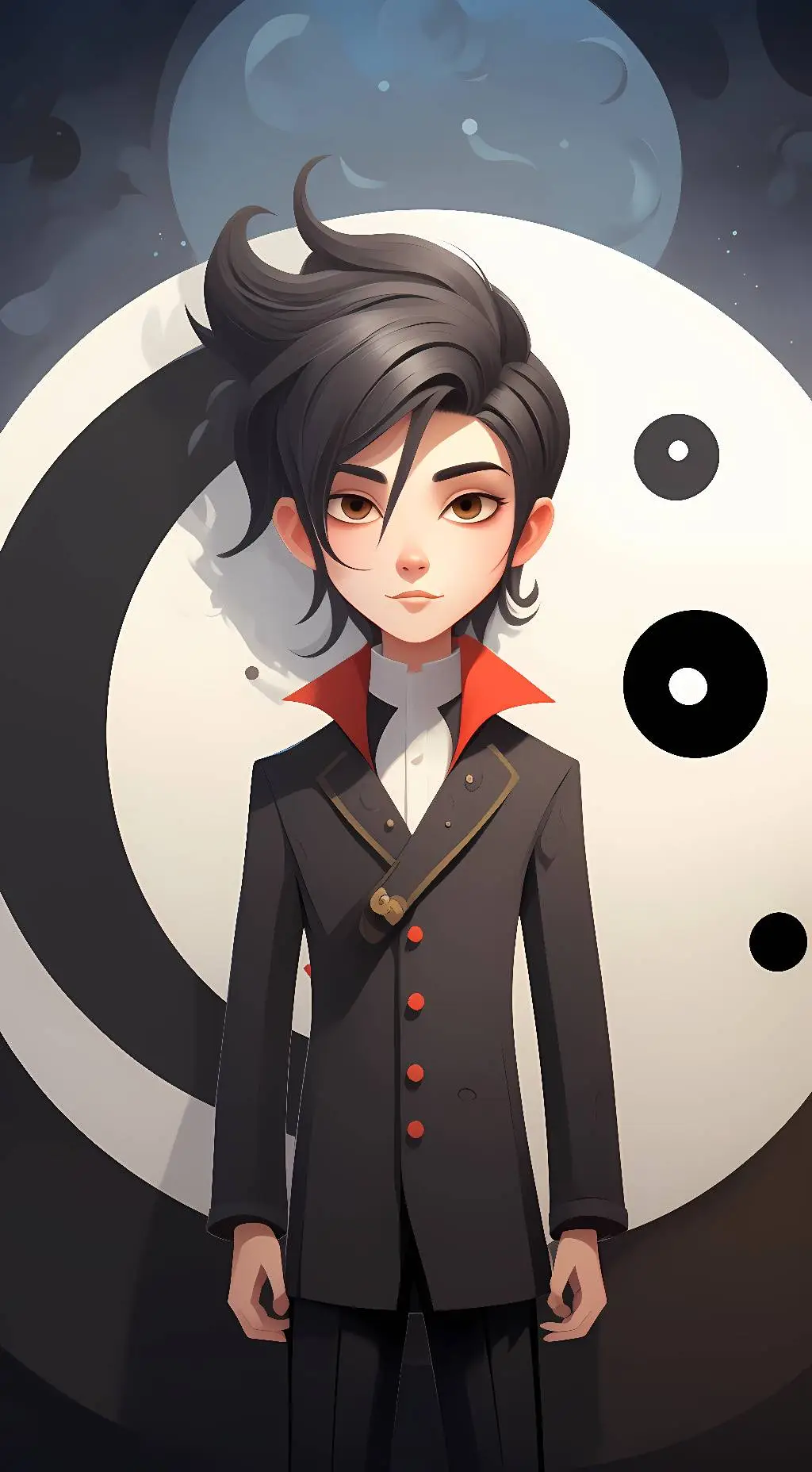 ai character: Yin Yang From II background