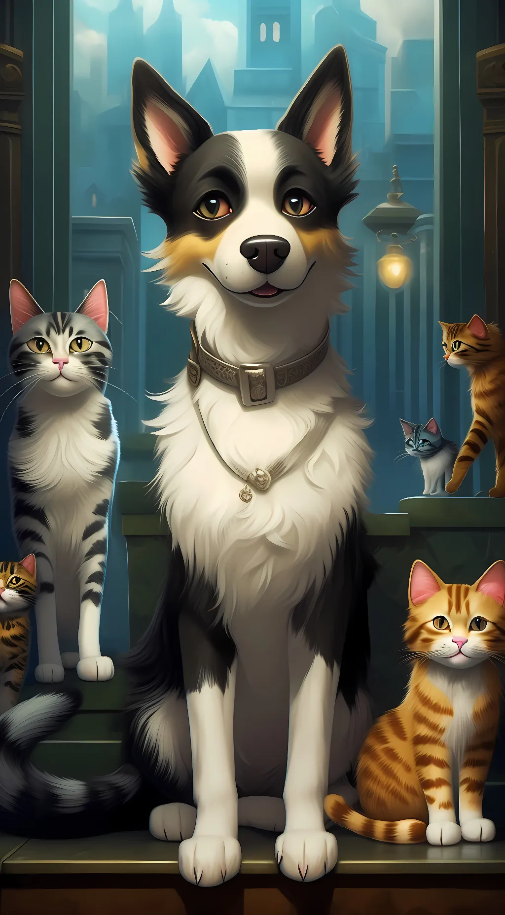 ai character: catdog background