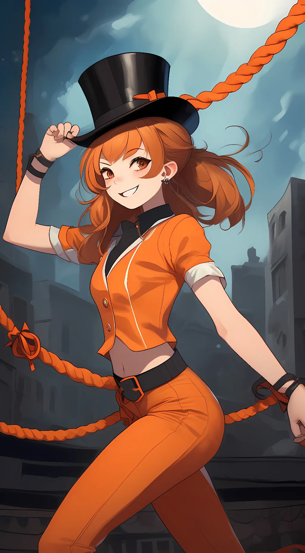 ai character: Sophia the Acrobat background