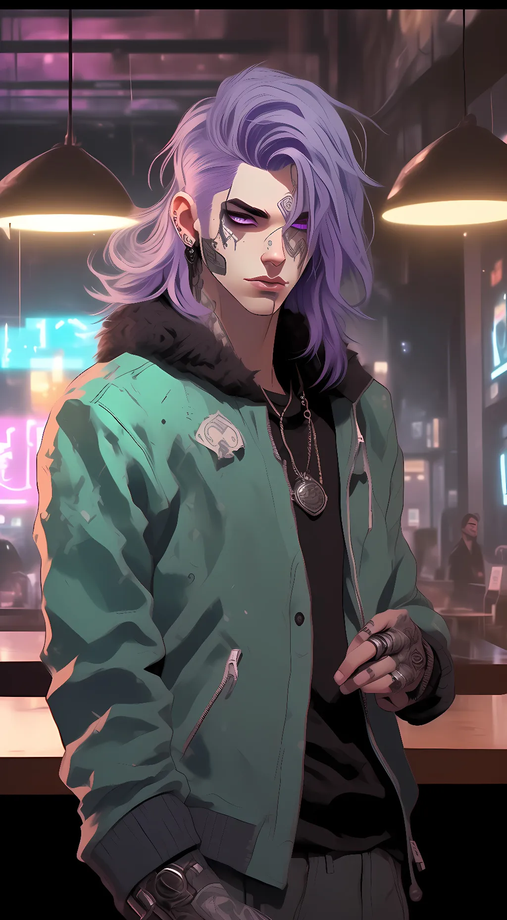 ai character: Nero background