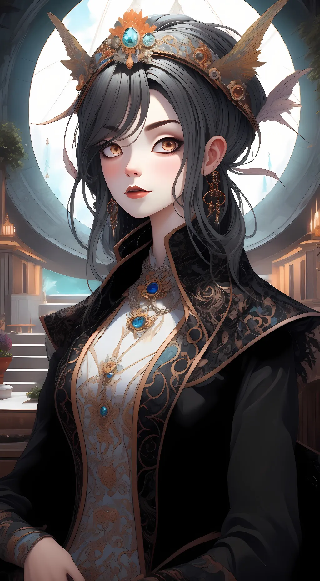 ai character: Ashley background