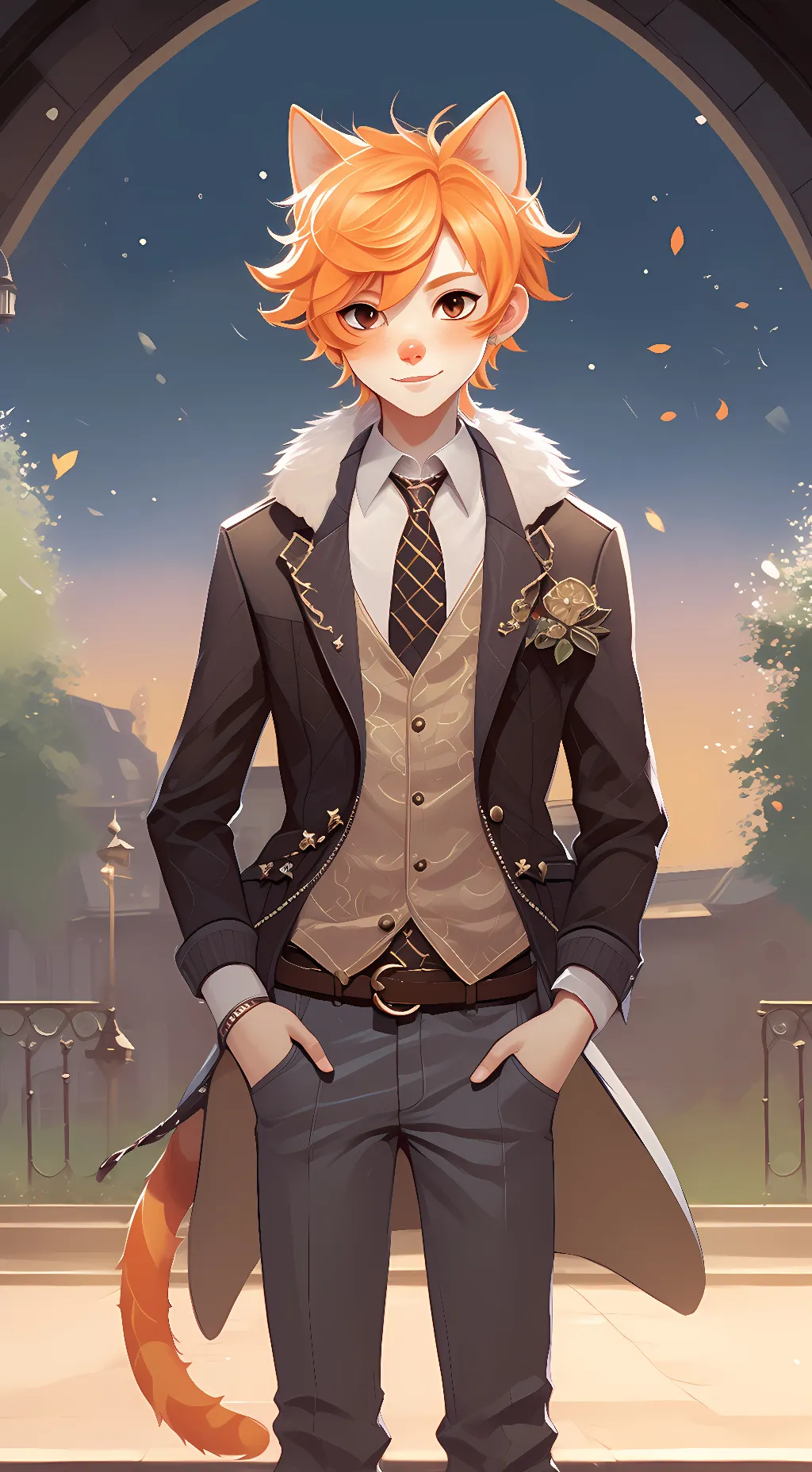 ai character: Mystery background