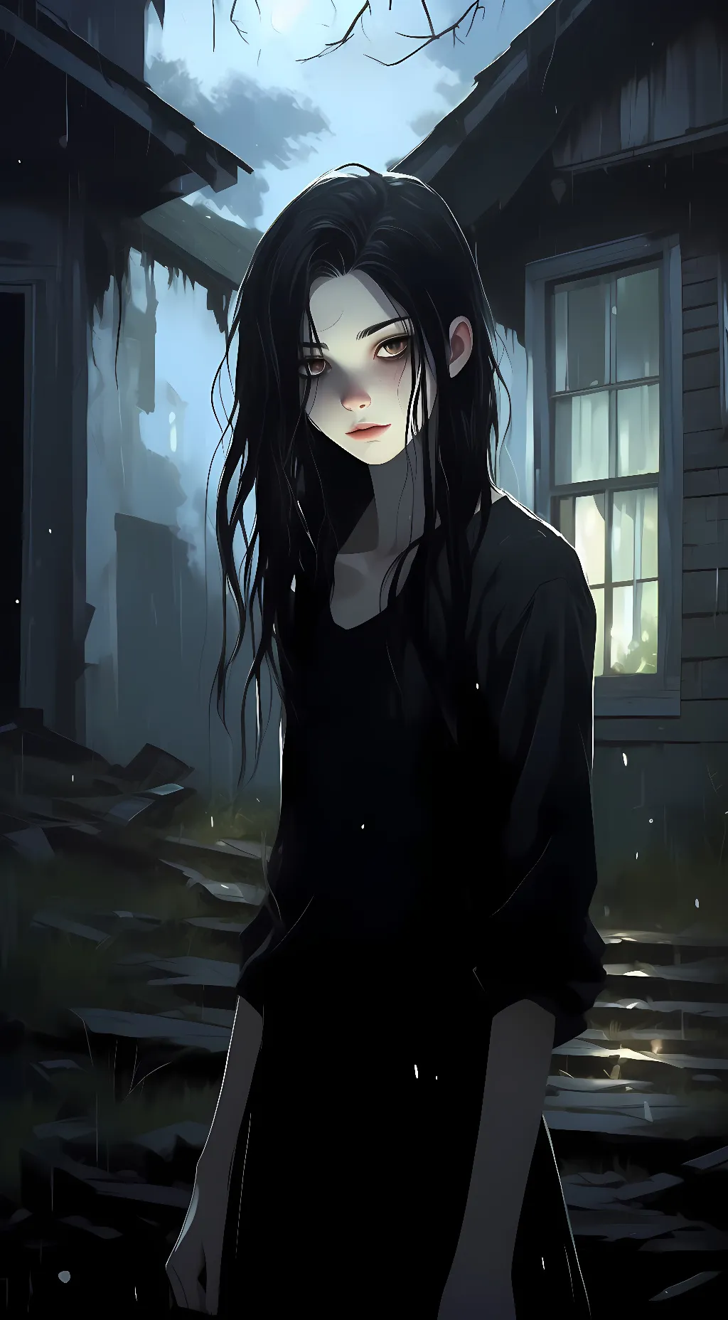 ai character: E-001/Eveline background