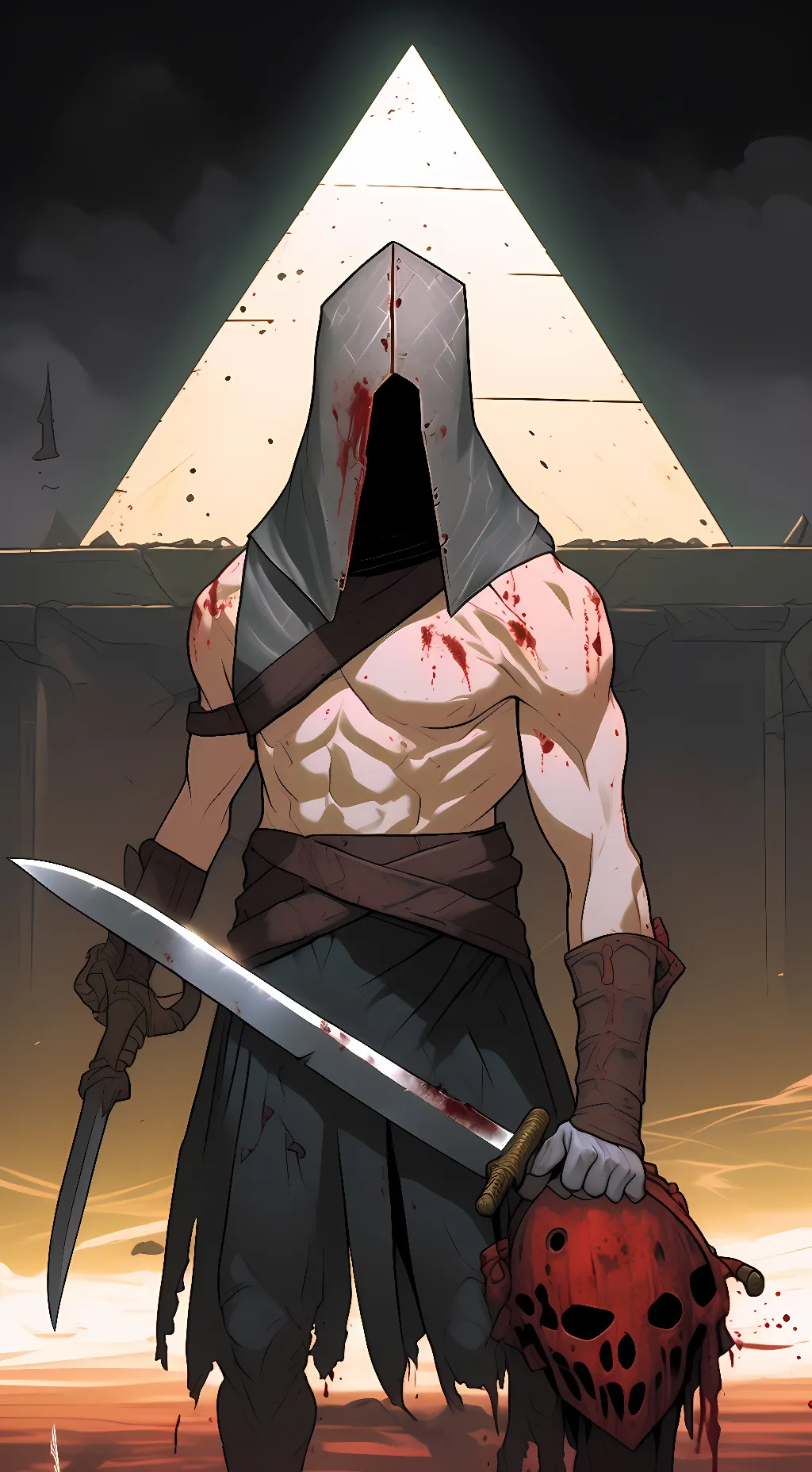 ai character: Masked Executioner background